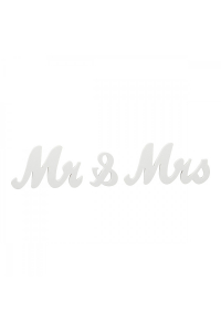 Obrázok pre Nápis Mr & Mrs